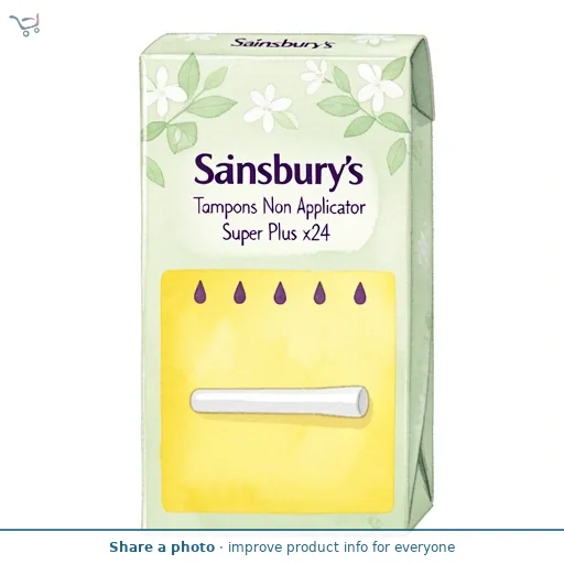 Sainsbury's Tampons Non Applicator Super Plus x24
