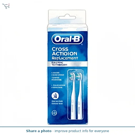 Oral-B Cross Action Replacement Electric Toothbrush Heads x8