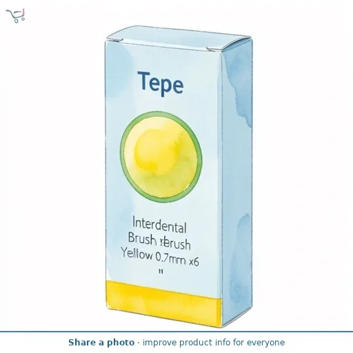 Tepe Interdental Brush Yellow 0.7mm x6