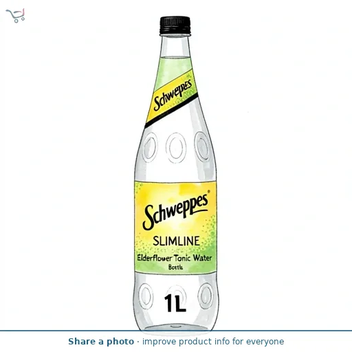 Schweppes Slimline Elderflower Tonic Water 1L Bottle