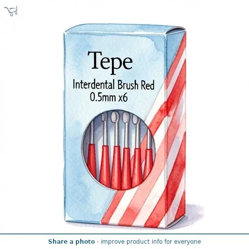 Tepe Interdental Brush Red 0.5mm x6