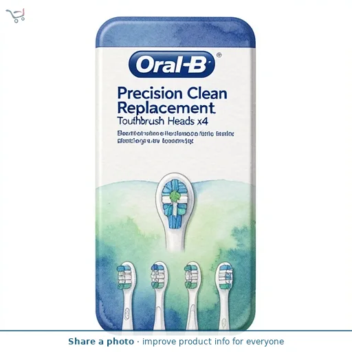 Oral-B Precision Clean Replacement Electric Toothbrush Heads x4