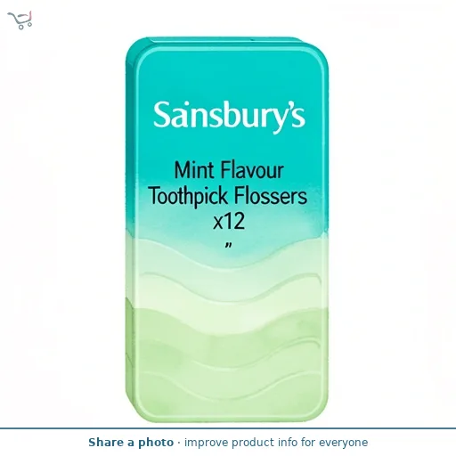 Sainsbury's Mint Flavour Toothpick Flossers x12