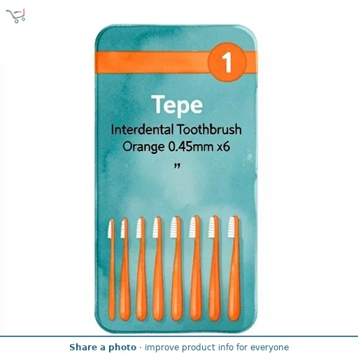 Tepe Interdental Toothbrush Orange 0.45mm x6