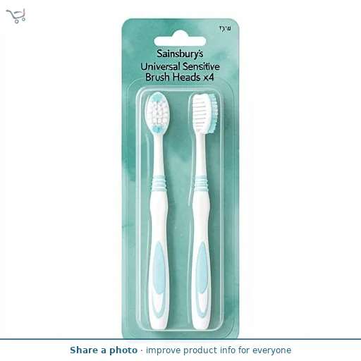 Sainsbury's Universal Sensitive Brush Heads x4
