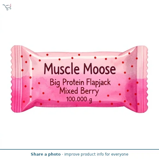 Muscle Moose Big Protein Flapjack Mixed Berry 100g