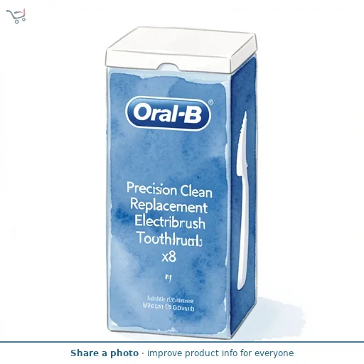 Oral-B Precision Clean Replacement Electric Toothbrush Heads x8