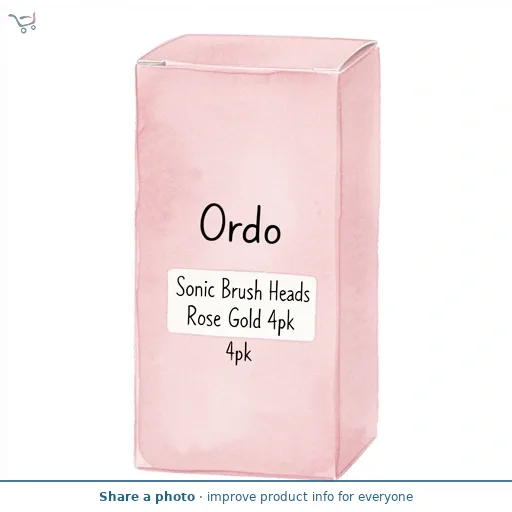 Ordo Sonic Brush Heads Rose Gold 4pk