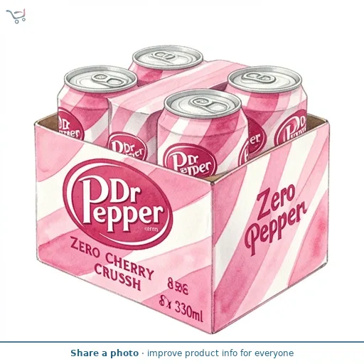 Dr Pepper Zero Cherry Crush 8 x 330ml