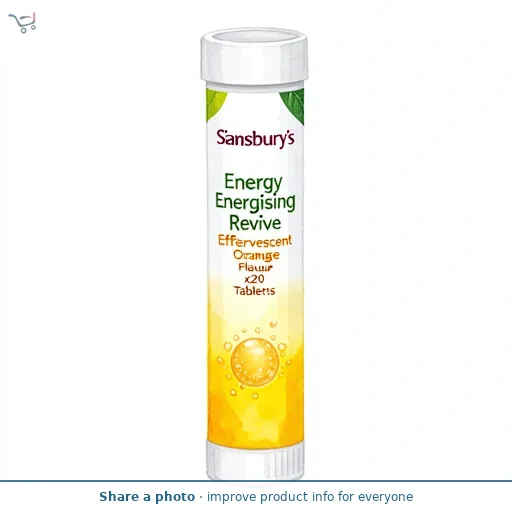 Sainsbury's Energy Energising Revive Effervescent Orange Flavour Tablets x20