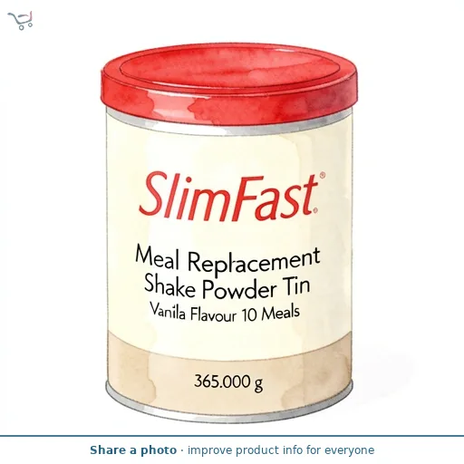 SlimFast Meal Replacement Shake Powder Tin Vanilla Flavour 10 Meals 365g
