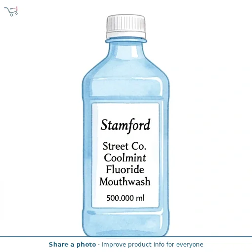 Stamford Street Co. Coolmint Fluoride Mouthwash 500ml