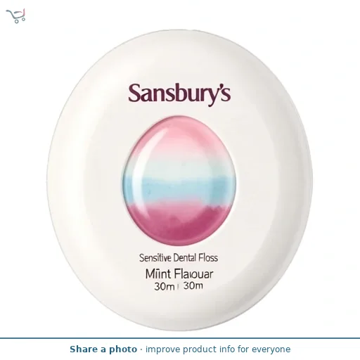 Sainsbury's Sensitive Dental Floss Mint Flavour 30m