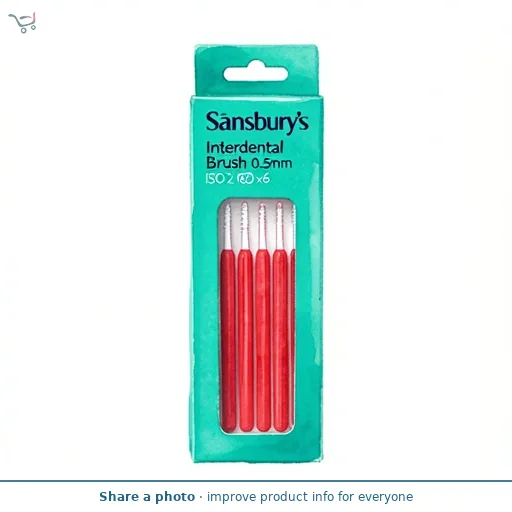 Sainsbury's Interdental Brush 0.5mm ISO 2 Red x6