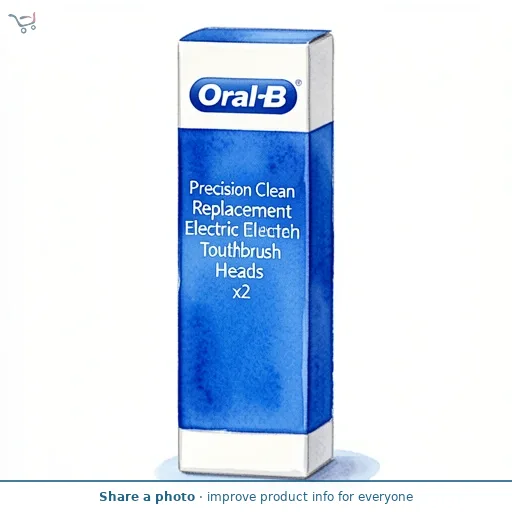 Oral-B Precision Clean Replacement Electric Toothbrush Heads x2