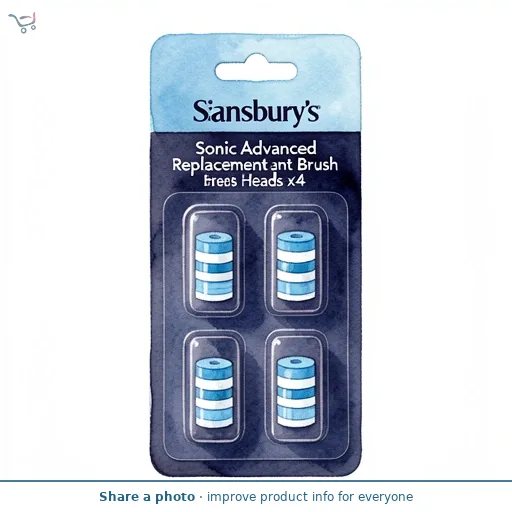 Sainsbury's Sonic Advanced Replacement Brush Heads x4