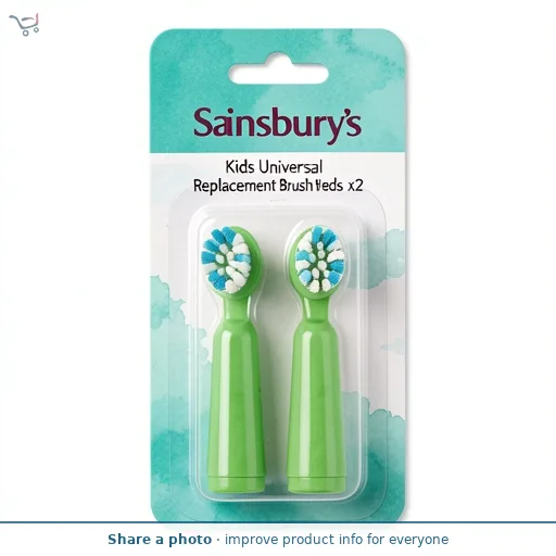 Sainsbury's Kids Universal Replacement Brush Heads x2