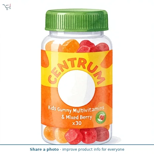 Centrum Kids Gummy Multivitamins Orange & Mixed Berry x30