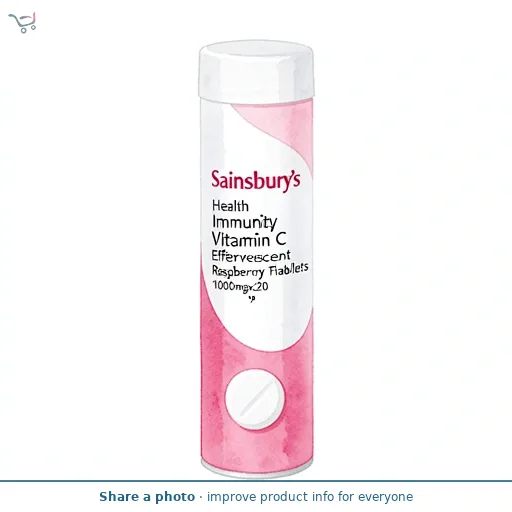Sainsbury's Health Matters Immunity Vitamin C Effervescent Raspberry Flavour Tablets 1000mgx20