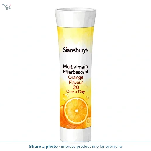 Sainsbury's Multivitamin Effervescent Orange Flavour 20 One a Day