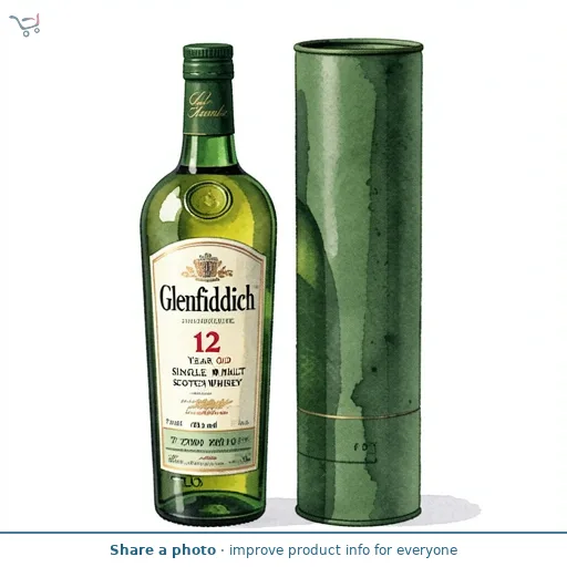 Glenfiddich 12 Year Old Single Malt Scotch Whisky 70cl