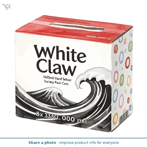 White Claw 8 x 330ml Hard Seltzer Variety Pack Cans