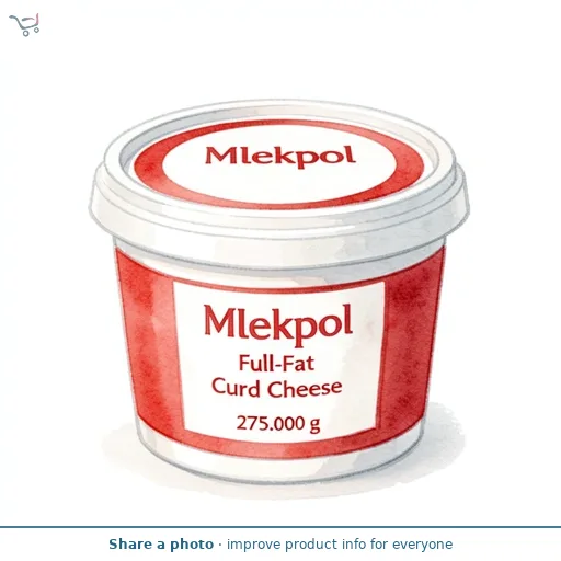 Mlekpol Full-Fat Curd Cheese 275g
