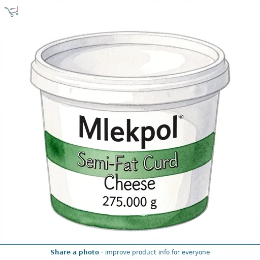 Mlekpol Semi-Fat Curd Cheese 275g