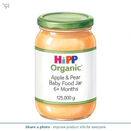 HiPP Organic Apple & Pear Baby Food Jar 6+ Months 125g