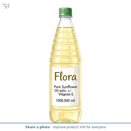 Flora Pure Sunflower Oil with Vitamin E 1L