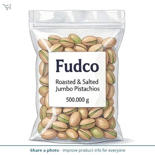 Fudco Roasted & Salted Jumbo Pistachios 500g