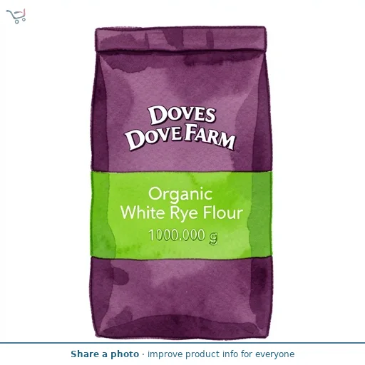 Doves Farm Organic White Rye Flour 1kg