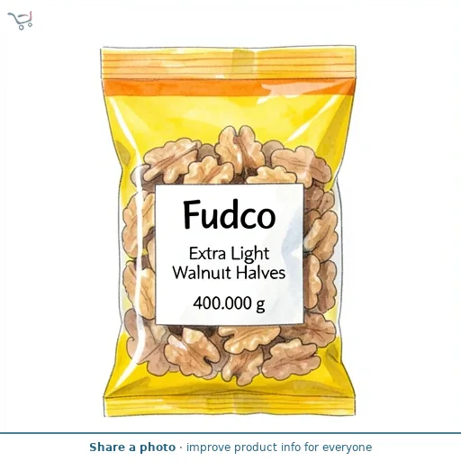 Fudco Extra Light Walnut Halves 400g