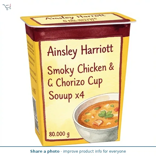 Ainsley Harriott Smoky Chicken & Chorizo Cup Soup x4 80g