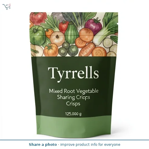 Tyrrells Mixed Root Vegetable Sharing Crisps 125g
