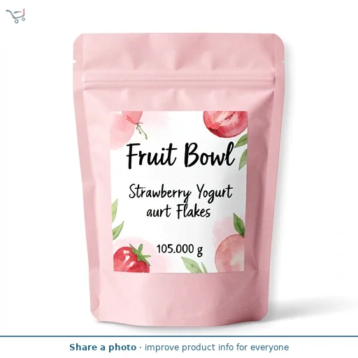 Fruit Bowl 90g Flakes Strawberry Yoghurt