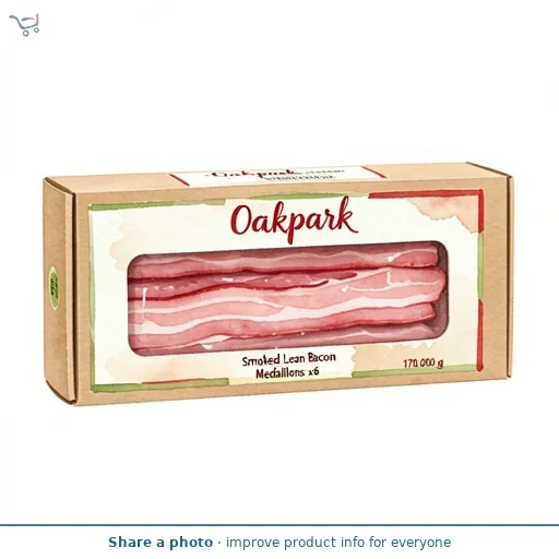 Oakpark Smoked Lean Bacon Medallions x6 170g