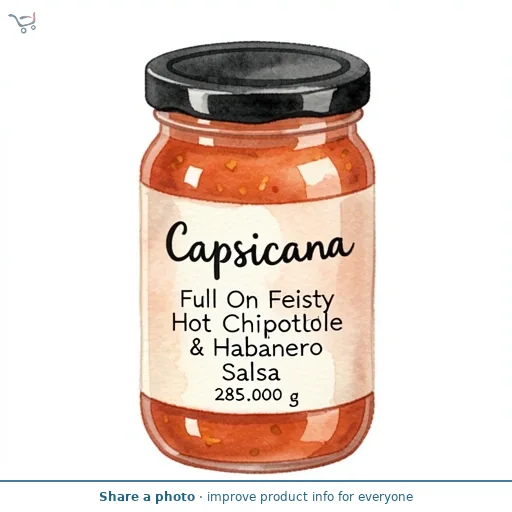 Capsicana Full On Feisty Hot Chipotle & Habanero Salsa 285g