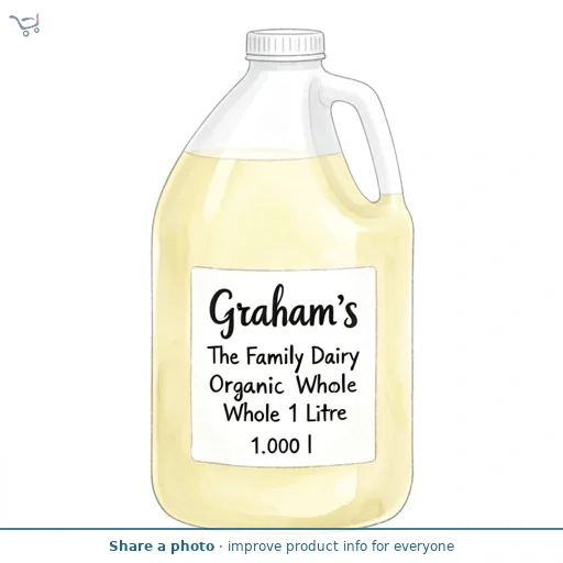 Graham's The Family Dairy Organic Whole 1 Litre