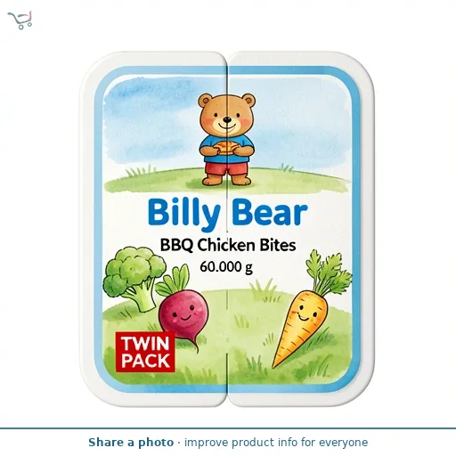 Billy Bear BBQ Chicken Bites 2 x 30g