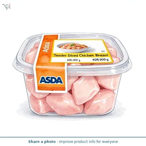 ASDA Tender Diced Chicken Breast 400g