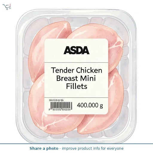 ASDA Tender Chicken Breast Mini Fillets 400g