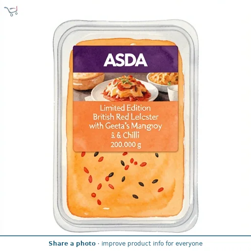 ASDA Limited Edition British Red Leicester with Geeta's Mango Chutney & Chilli 200g
