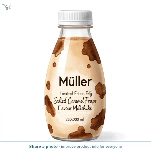 Müller Limited Edition Frijj Salted Caramel Frappe Flavour Milkshake 330ml