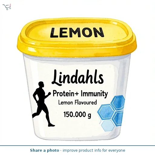 Lindahls Protein+ Immunity Lemon Flavoured 150g