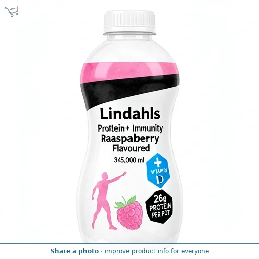 Lindahls Protein+ Immunity Raspberry Flavoured 330ml