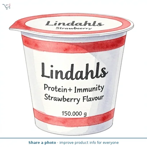 Lindahls Protein+ Immunity Strawberry Flavour 150g