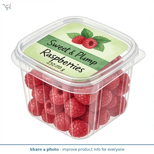 ASDA Sweet & Plump Raspberries 250g