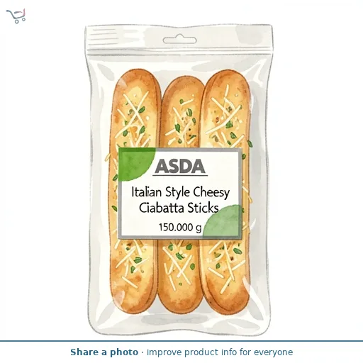 ASDA Italian Style Cheesy Garlic Ciabatta Sticks 160g