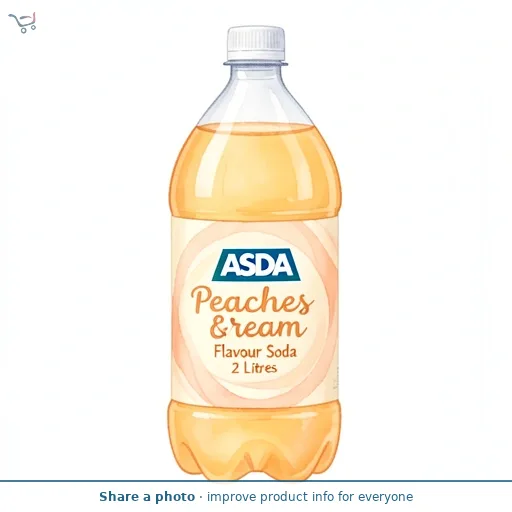 ASDA Peaches & Cream Flavour Soda 2 Litres